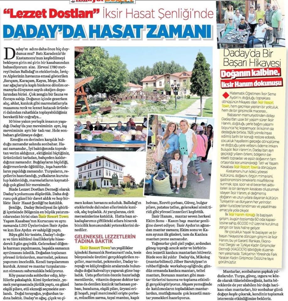 Milliyet Gazetesi, Lezzet Eki - 21 Ekim 2015